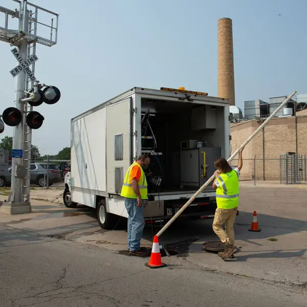 Four Rivers Sanitation Authority employees working